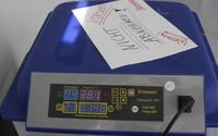 Anzeige der Temperatur und der Luftfeuchtigkeit des Ei-Inkubators